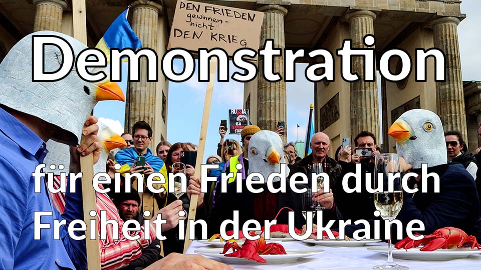 Demonstration Für Einen Frieden Durch Freiheit In Der Ukraine